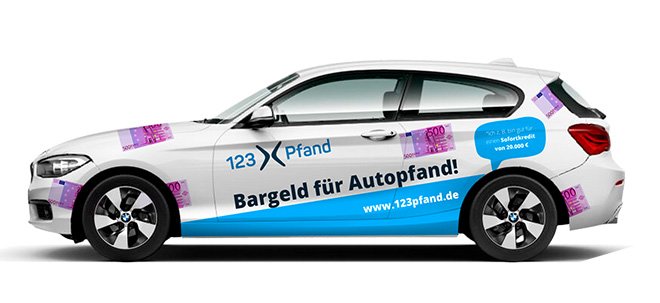 123 Pfand: Auto beleihen und weiterfahren