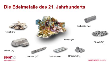 Die Edelmetalle des 21. Jahrhunderts