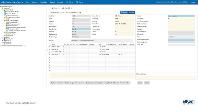 Konsolidierungssoftware elKomKONS