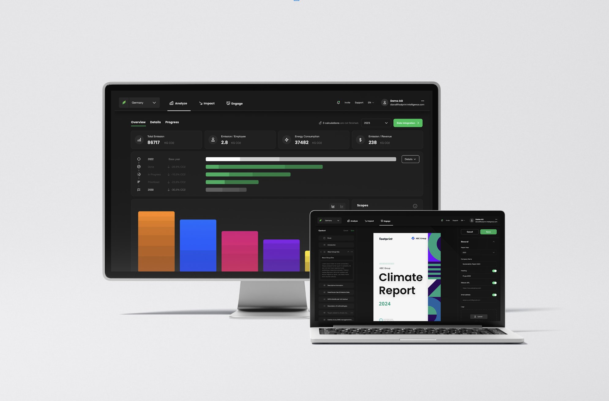 ESG-Report - effizient mit Footprint Intelligence ESG-Report - effizient mit Footprint Intelligence