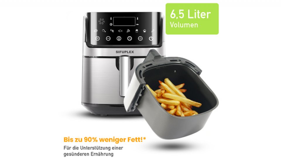 Bild zum Artikel Sifuplex Heißluftfritteuse ASF70 6,5 Liter