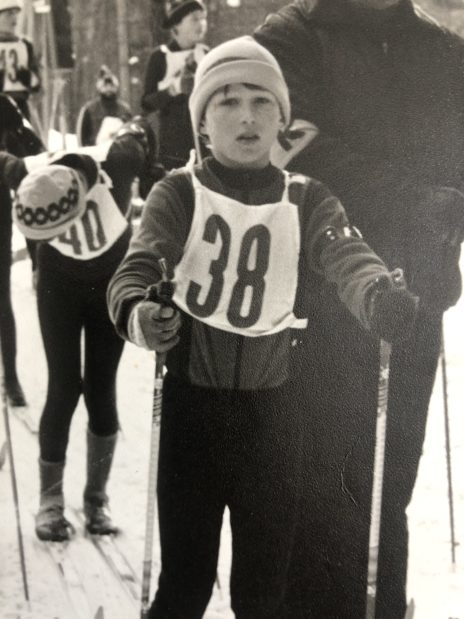 Jens Kunath im Alter von 12 Jahren bei einem Biathlon Wettkampf