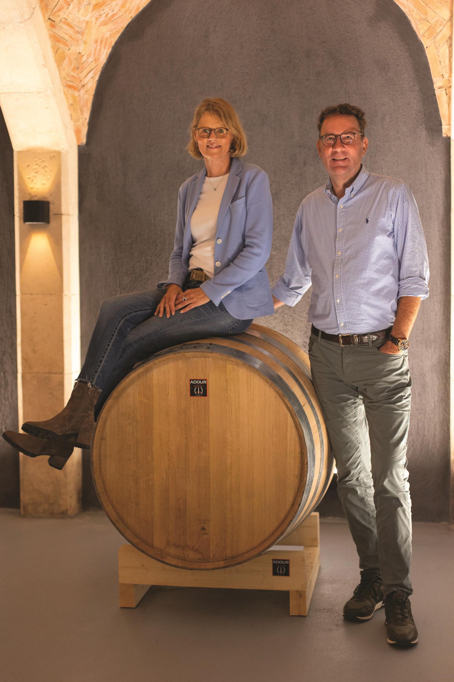 Tanja und Klaus Heller betreiben das Weingut mit großer Leidenschaft © Château Gasqui