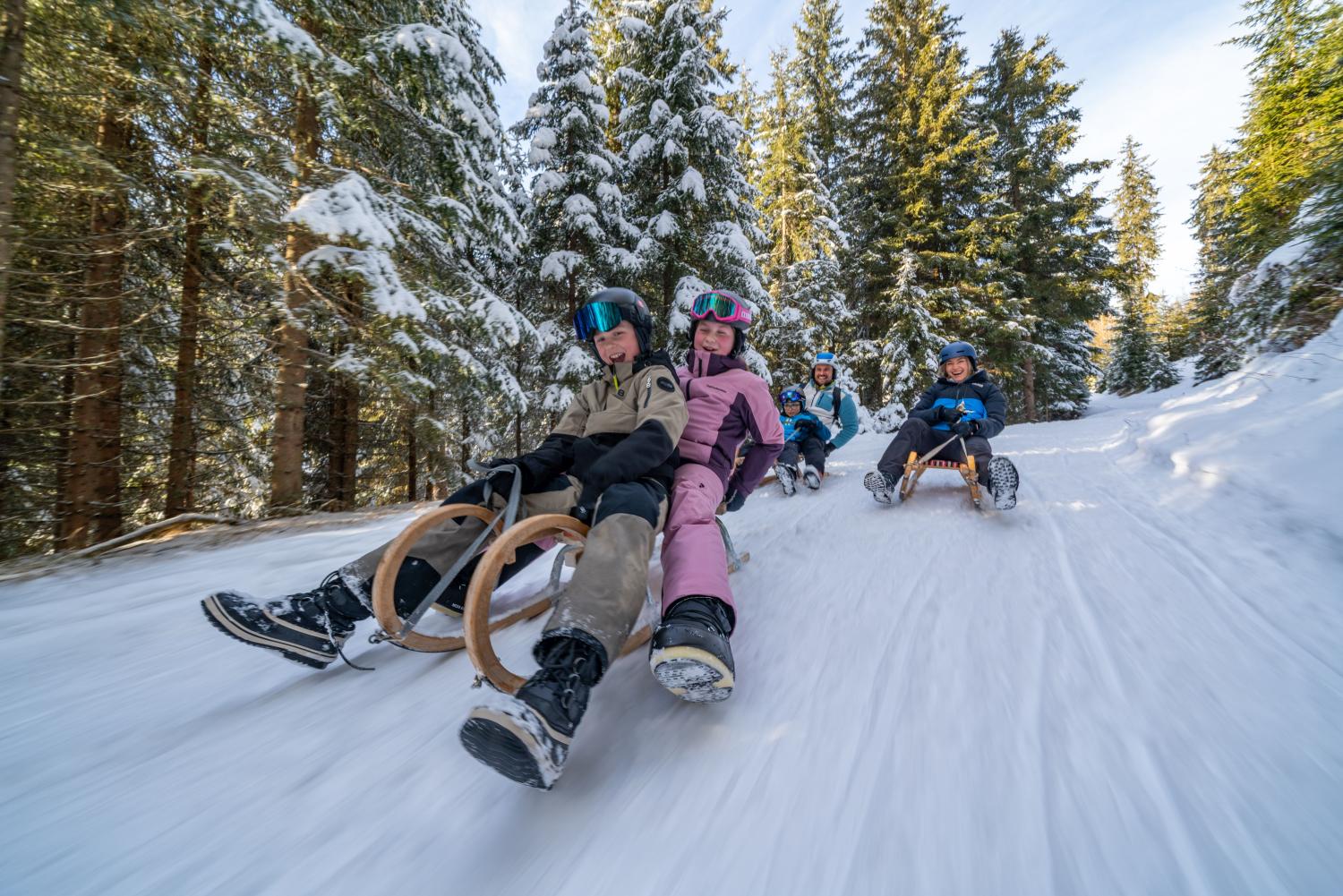 Rodeln im Osttiroler Winkeltal © TVB Osttirol, Peter Maier